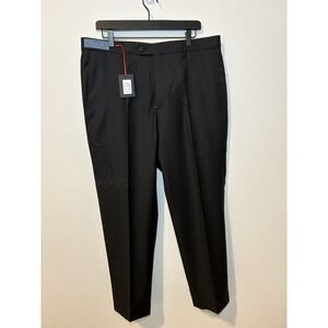 Guabello 1815 Luxury Custom Dress Pants Men 38x28 BLACK Barocci Sartorial Italy